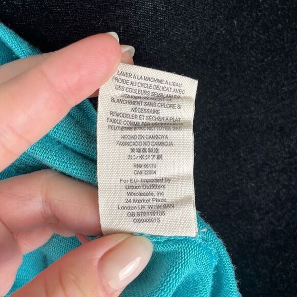 We The Free Take The Plunge Turquoise Tank Top - Picture 7 of 7